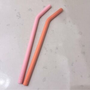 2 Bkr silicon straws, Little (16oz) size